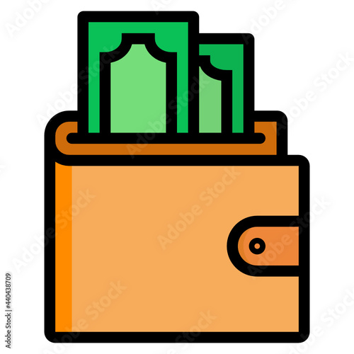 wallet line icon