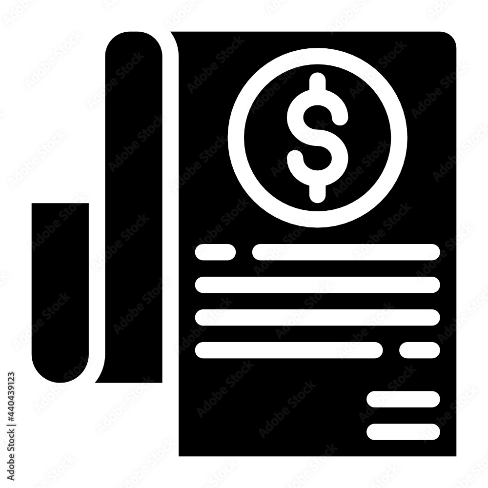 invoice glyph icon invoice glyph icon