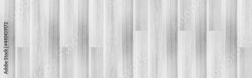 Panorama of New white vintage wooden wall pattern and seamless background