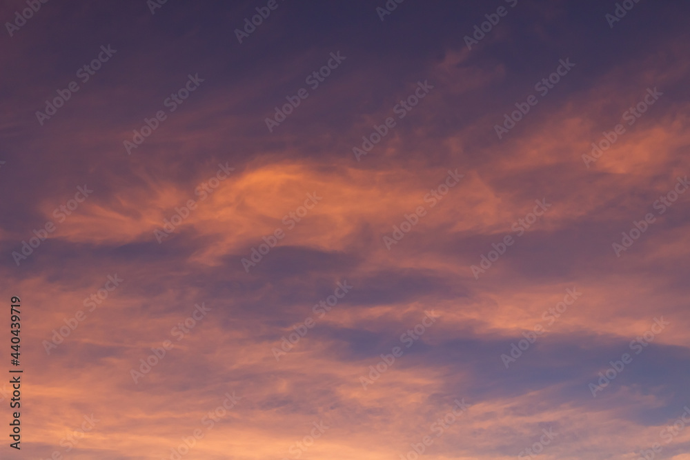 red sky background