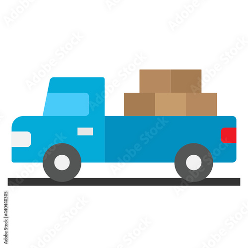 pick up flat icon