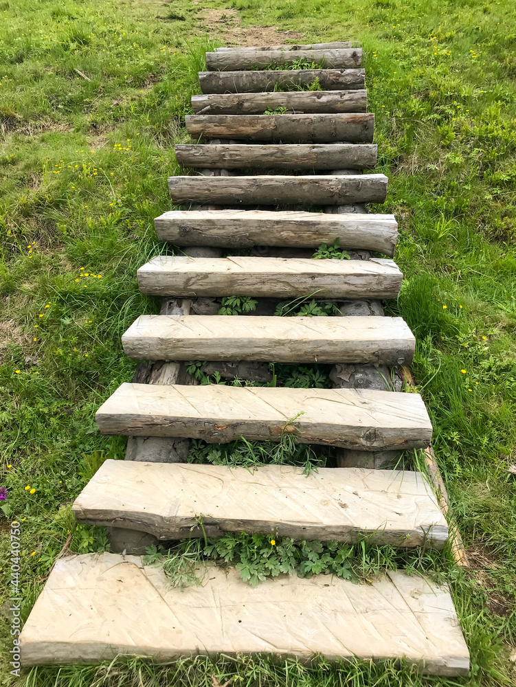 Beauty of Ukranian Carpathia imposible to describe. You ony can see that nature beauty and harmony. Wooden stairs at Carpathians Beauty of Ukranian Carpathia imposible to describe. You ony can see that nature beauty and harmony. Wooden stairs at Carpathians