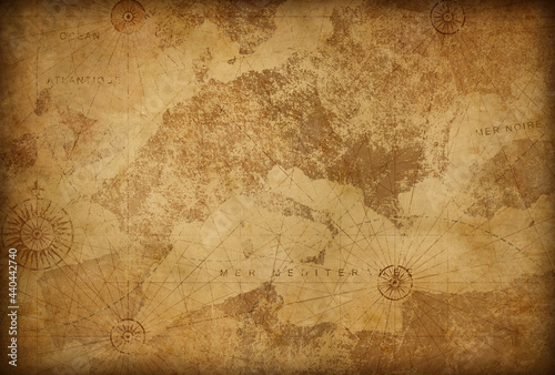 Vintage paper textured Euro...