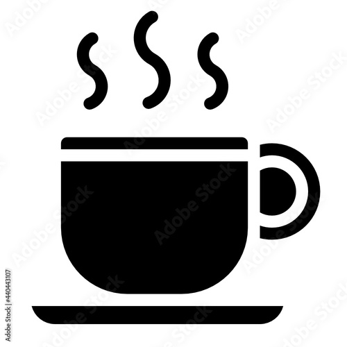coffee glyph icon