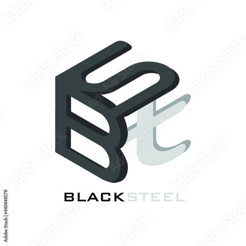 A Cube Logo In Black And Gray Suitable For Any Type Of Company