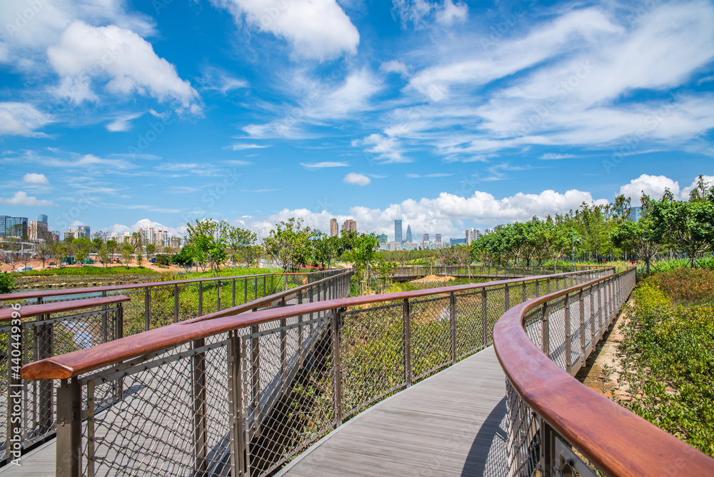 Obraz premium Qianhai Guiwan Park, Shenzhen, China