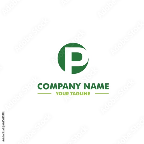 P Letter Initial Logo