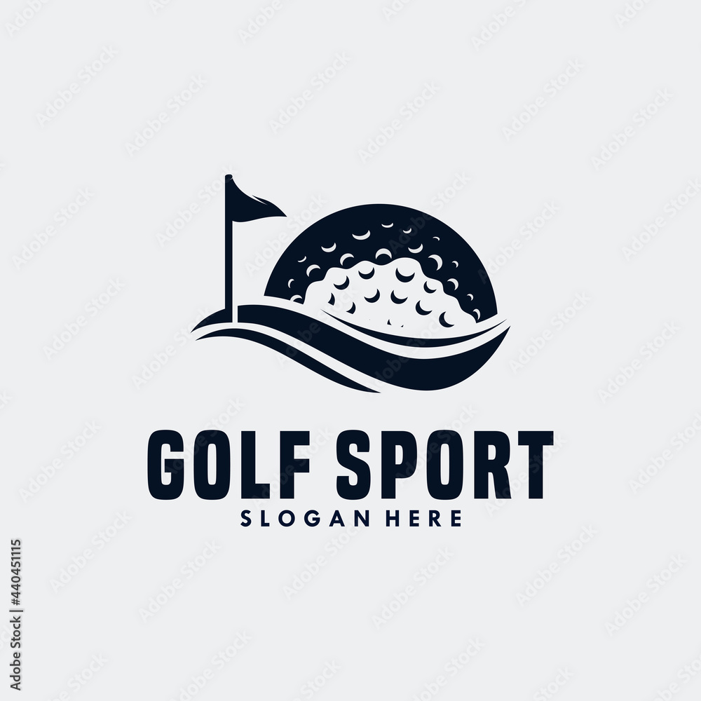 golf sport logo template design golf sport logo template design