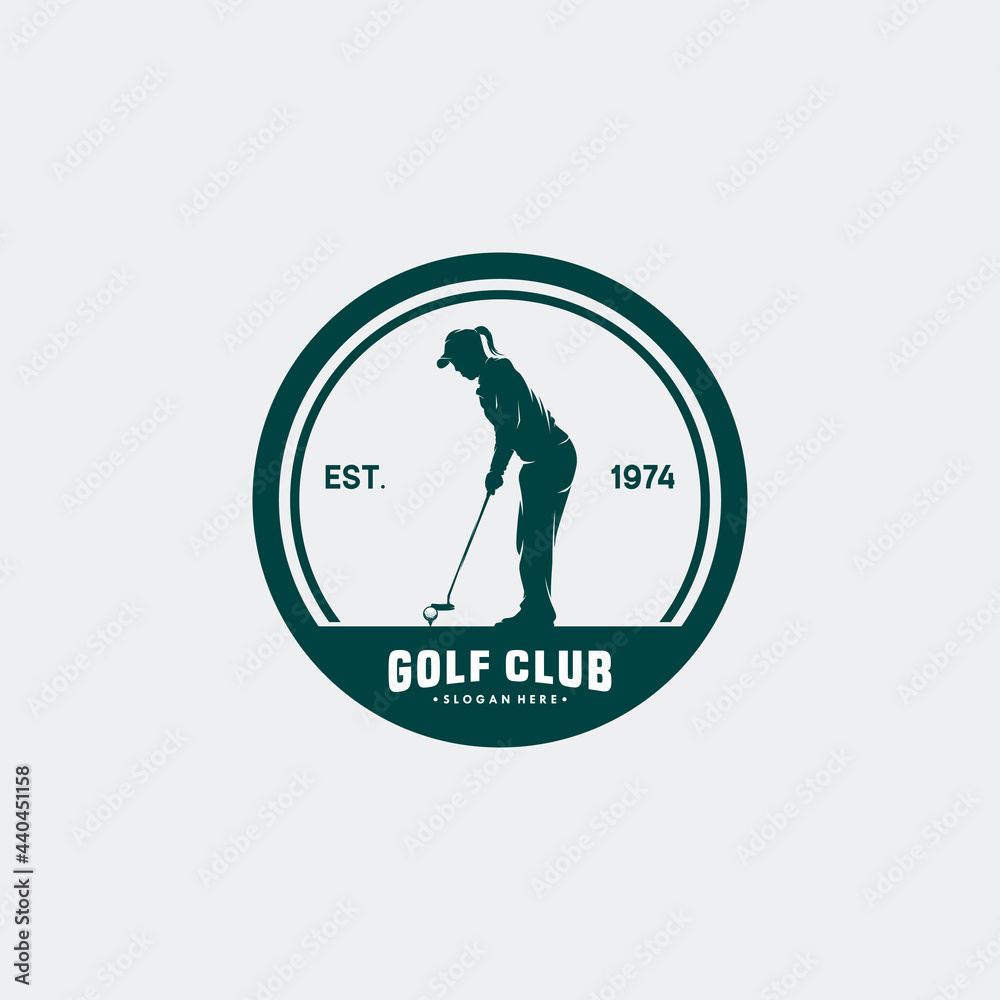 golf sport logo template design golf sport logo template design