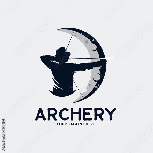 Archery Logo Template Design Vector