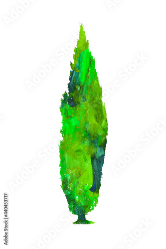 Baum in Wasserfarbe Design photo