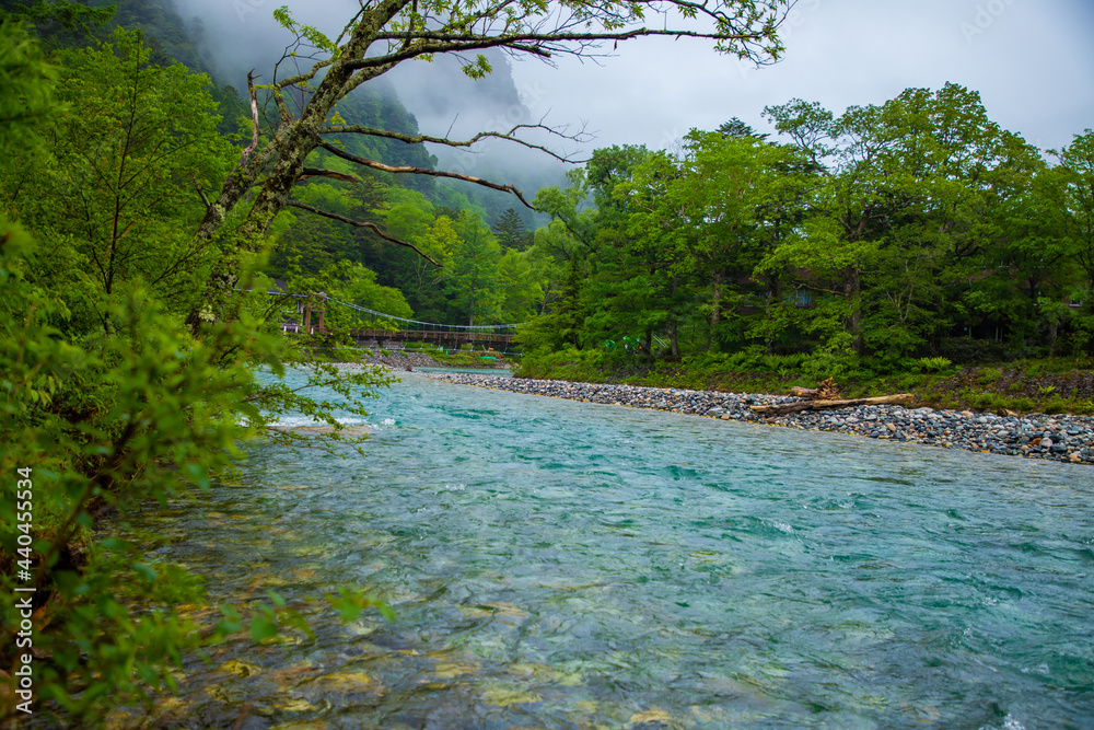 上高地 梓川 上高地 梓川