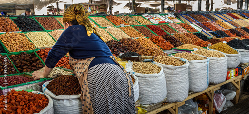 Obraz na plátně Bishkek central market