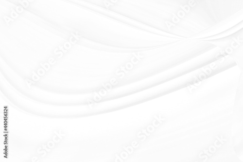 Clean soft white fabric woven abstract smooth curve shape decorative fashion textile background