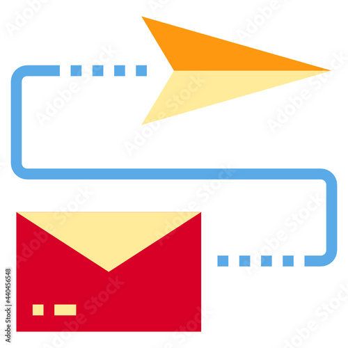 sent flat icon