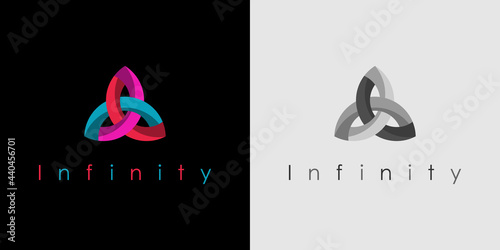 VECTOR CELTIC TRINITY LOGO ILLUSTRATION 3D ILLUSTRATION OF TRINITY KNOT OR TRIQUETRA