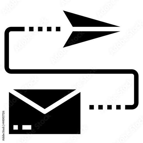 sent glyph icon