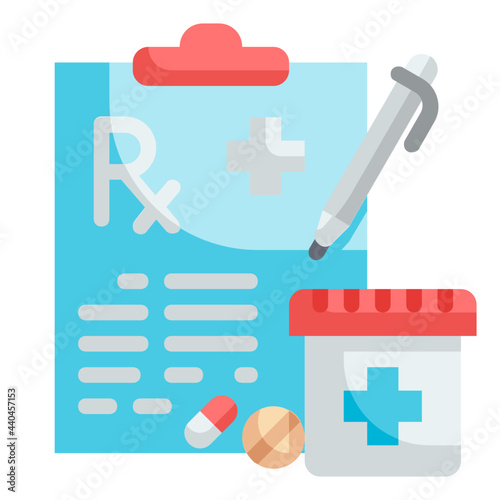 prescription flat icon