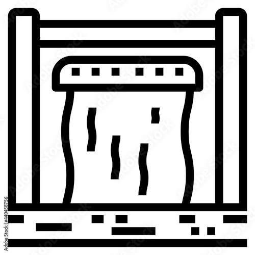 dam line icon