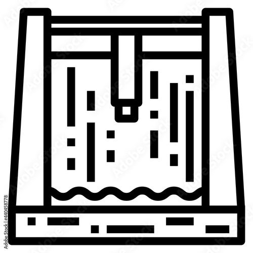 dam line icon