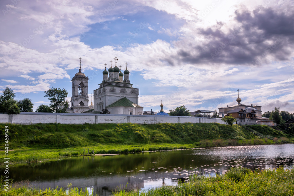Fototapeta premium Orthodox monastery on the river bank