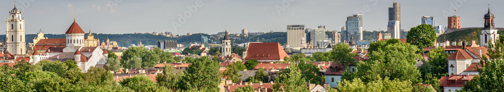 Obraz na płótnie Vilnius panorama w salonie