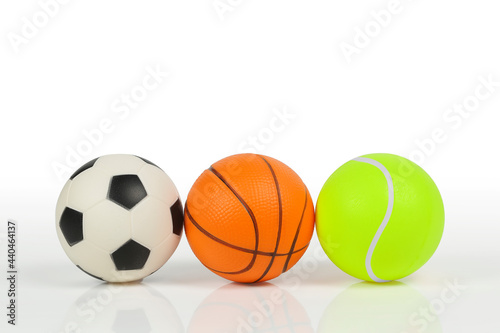 soccer ball  basketball and tennis ball
