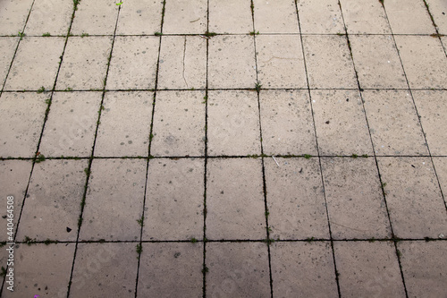 Cobblestone floor in the city