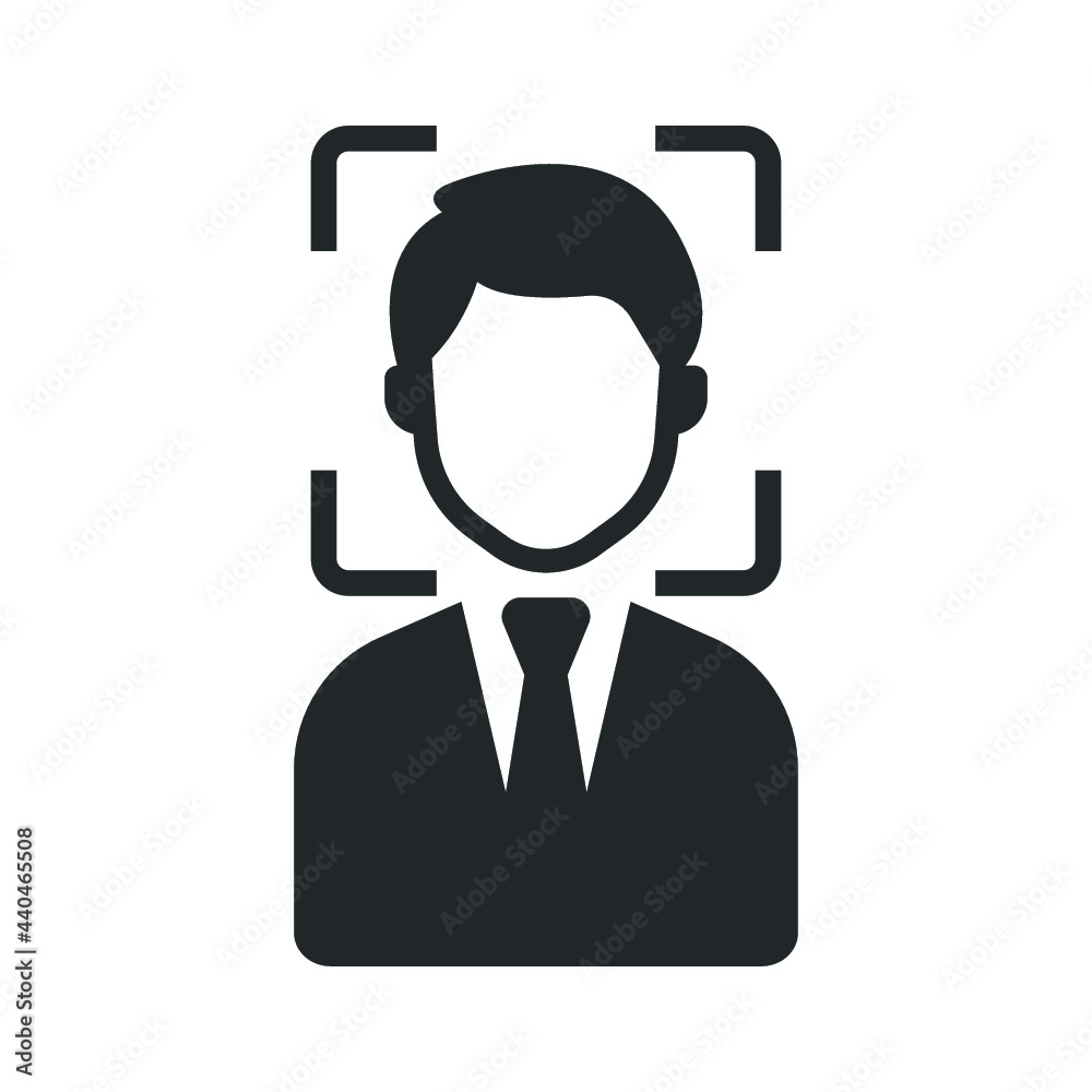 face detection icon design vector face detection icon design vector