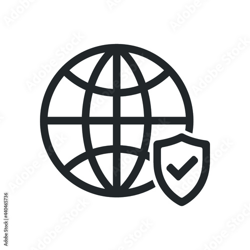 global safety icon design vector