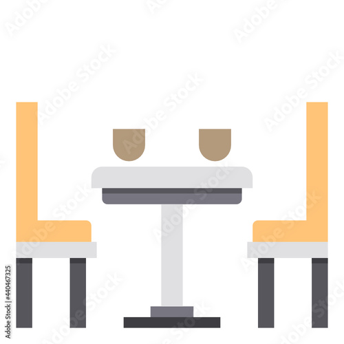 Chair flat icon