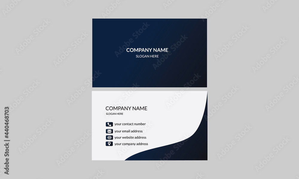 Obraz premium business card design template