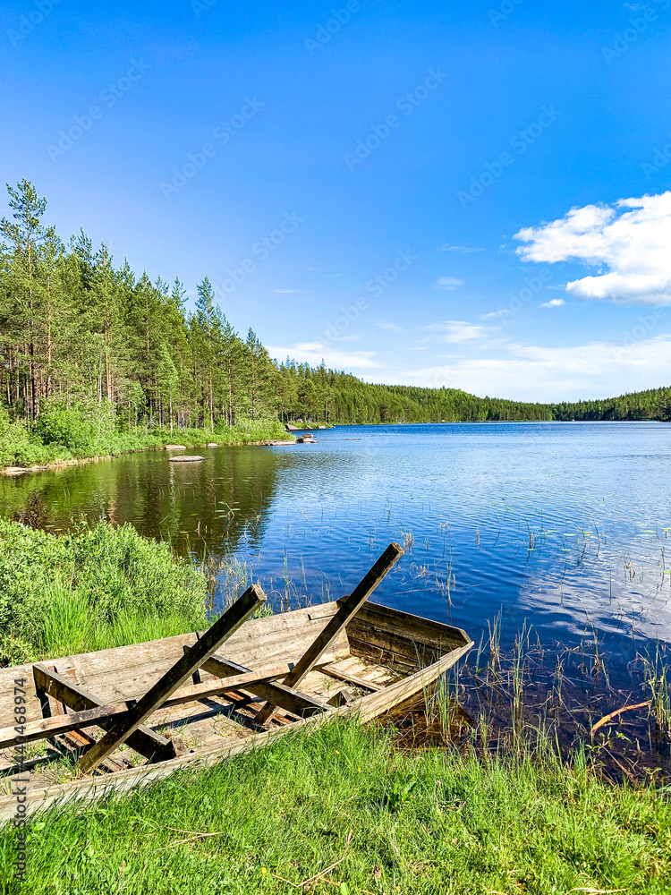 a sunny day on a Swedish lake