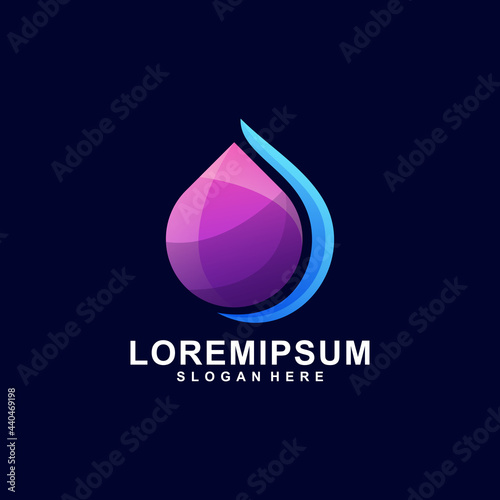 Oil color logo design