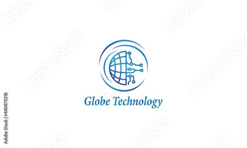 Global tech logo and icon