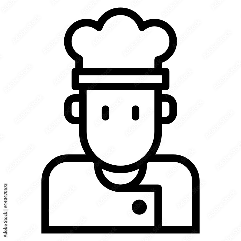 chef line icon chef line icon