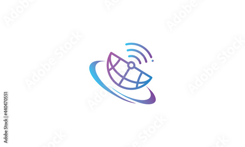 Global tech logo and icon