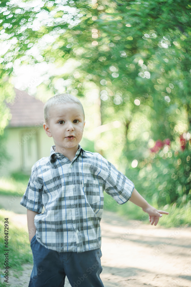 portrait of a happy smiling boy