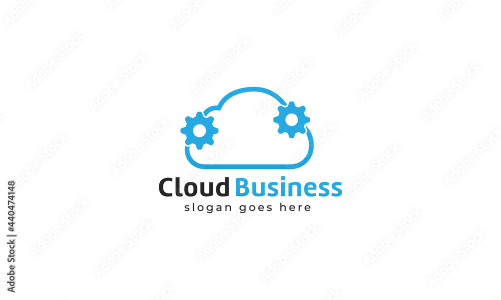 Cloud logo for company and business vector template. Cloud logo for company and business vector template.