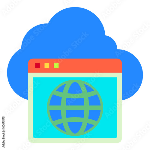 hosting flat icon