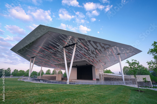 New amphitheater at White River State Park in Indianapolis, Indiana photo
