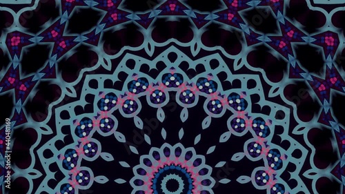 Kaleidoscope abstract background. Fractal effect, mandala concept, meditation.