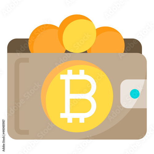 bitcoin flat icon