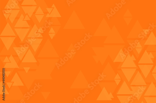 Abstract background made from triangles  orange pattern  symmetrical geometric shapes  vector background  geometry template  orange with white banner  layout 