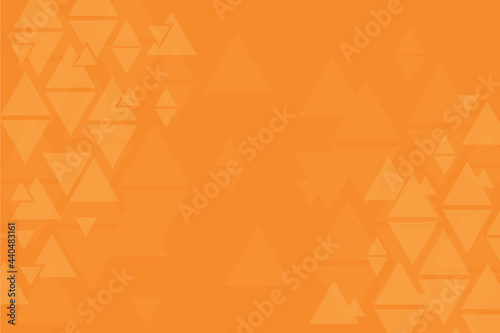 Abstract background made from triangles, orange pattern, symmetrical geometric shapes, vector background, geometry template, orange with white banner, layout 