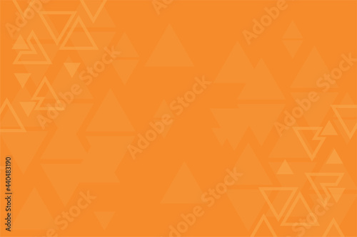Abstract background made from triangles, orange pattern, symmetrical geometric shapes, vector background, geometry template, orange with white banner, layout 