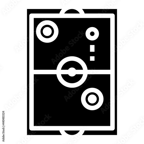 Air hockey glyph icon