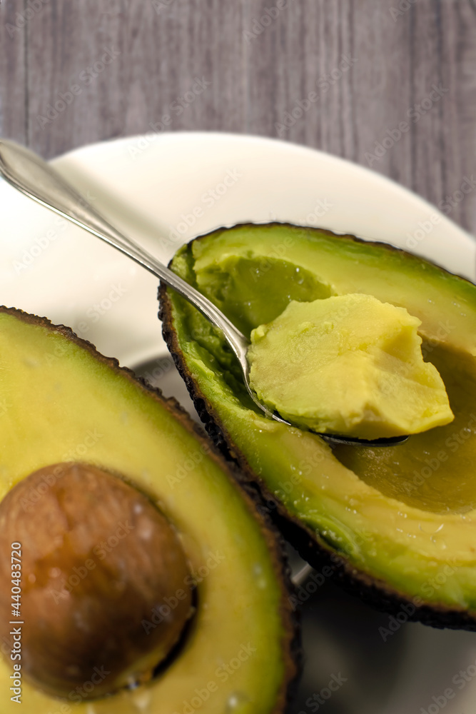 avocado on plate avocado on plate