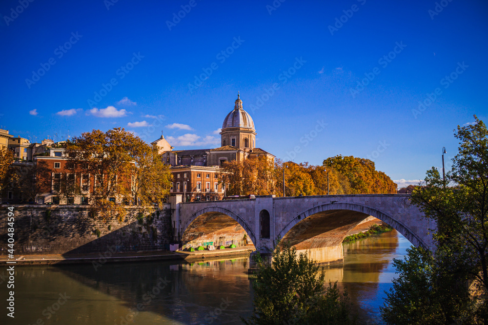 Bridge over the river Tiber