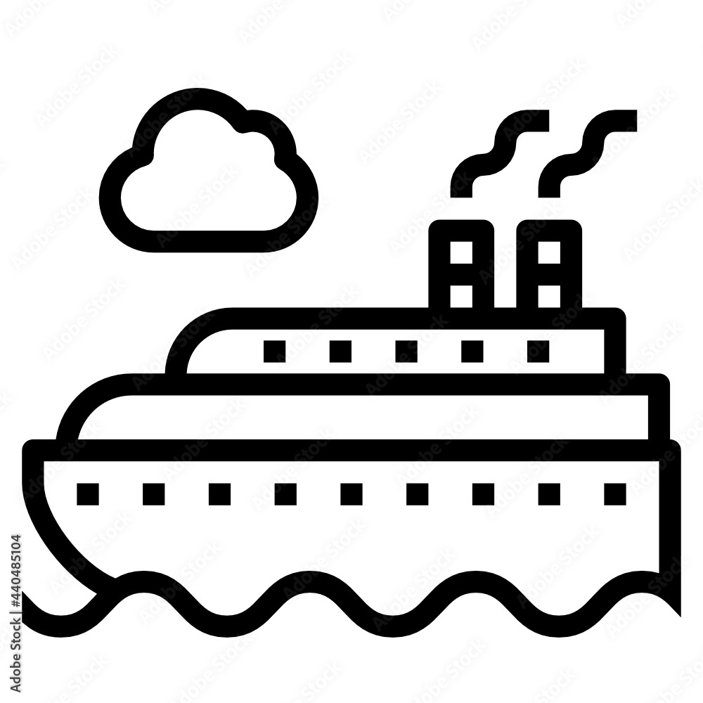 boat line icon